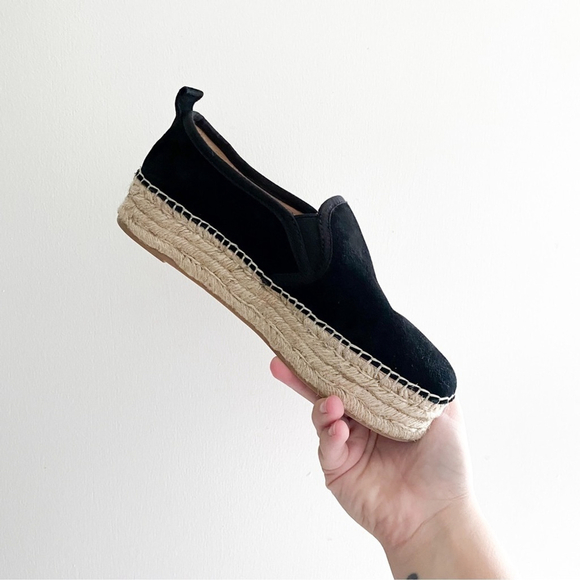 Sam Edelman Platform Espadrilles Suede Carrin shoes Size 6 Like New - Picture 8 of 11